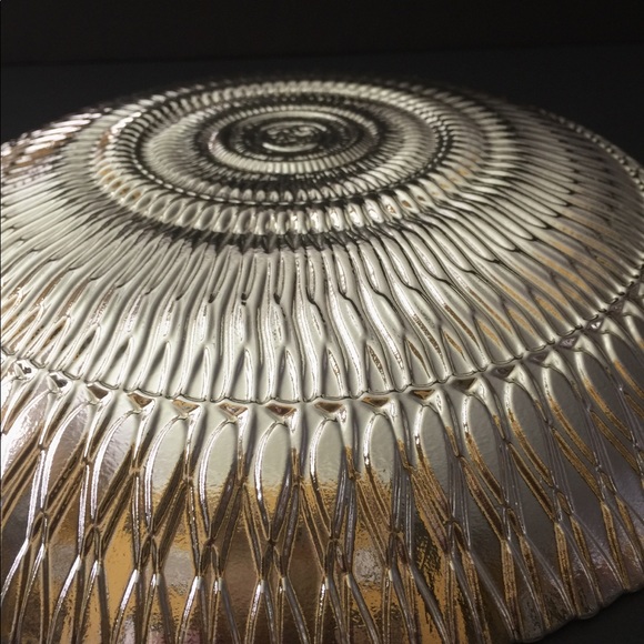 NEW. AZURRA GLASS BOWL WITH 100% GENUINE SILVER - Picture 9 of 14